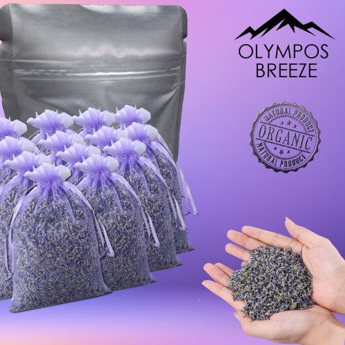 Olympos Breeze | Home Decoration, Natural Dried Lavender Scent Dry Flowers Sachets 