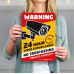 NGLIFE 2-Pack 24 Hour Private Property Video Surveillance Sign, No Trespassing Aluminum Warning Sign, 10x7 inch CCTV Security Camera, UV Protected & Waterproof Indoor/Outdoor Use for Home Business