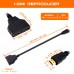 NGLIFE HDMI Male to Dual HDMI 1 Male to 2 Female HDMI Y Splitter Cable - Support Two TVs or Monitor Multi Monitor Adapter for HDMI HD, LED, LCD, TV, HDTV