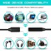 NGLIFE USB Type C Male to 3.5mm Female Jack Adapter - Audio Cable Stereo Earphone Headphone Converter with Realtek DAC Hi-res Noise Reduction chip 44/48KHZ Output for Android Phones