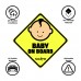 NGLIFE Best See-Thru Baby On Board Car Safety Sticker - Decals Unobstructed View, Stays On, Works with Tinted Window, Removable and Will Not Fade - Gift Baby ID Sticker (Pack of 2) NGLIFE Best See-Thru Baby On Board Car Safety Sticker - Decals Unobstructed View, Stays On, Works with Tinted Window, Removable and Will Not Fade - Gift Baby ID Sticker (Pack of 2)