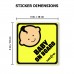 NGLIFE Best See-Thru Baby On Board Car Safety Sticker - Decals Unobstructed View, Stays On, Works with Tinted Window, Removable and Will Not Fade - Gift Baby ID Sticker (Pack of 2) NGLIFE Best See-Thru Baby On Board Car Safety Sticker - Decals Unobstructed View, Stays On, Works with Tinted Window, Removable and Will Not Fade - Gift Baby ID Sticker (Pack of 2)